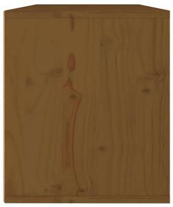 Wisząca drewniana szafka nocna miodowy brąz - Pios 4X