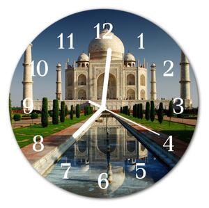 Zegar szklany okrągły Taj mahal