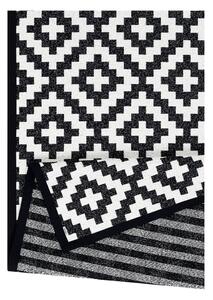 Czarno-biały dywan dwustronny Narma Viki Black, 80x250 cm
