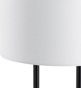 Nowoczesna lampa stołowa betonowa podstawa biała abażur walec Remus Beliani
