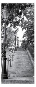 Naklejka adhezyjna na drzwi Ambiance Parisian Stairs