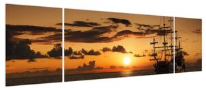 Obraz - Statek piracki (170x50 cm)
