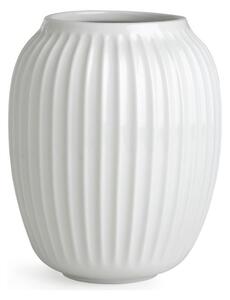 Biały kamionkowy wazon Kähler Design Hammershoi, wys. 20 cm