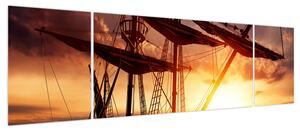 Obraz - Starożytny statek piracki (170x50 cm)