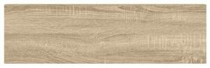 Półka ścienna, dębowo-biała, 90 x 23,5 x 3,8 cm, mdf