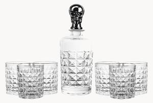 Komplet do whisky ze szkła kryształowego Eric, 7 elem