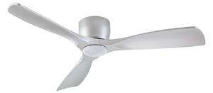 Wentylator sufitowy Moneno Smart LED, srebrny, DC, ściemniany, CCT – Lucande Lucande, Moneno, ściemnialny, metaliczny, salon, metal, nowoczesny