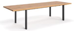 Stół z litego drewna Ramme z dostawkami Buk 120x80 cm Jedna dostawka 50 cm