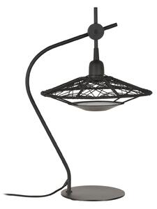 Lampa Stołowa Forestier, Carpa, czarny, sypialnia, tkanina | tekstylia, design