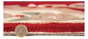 Czerwony wełniany dywan Flair Rugs Aubusson, 75x150 cm