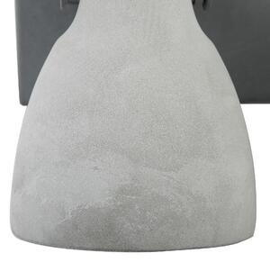 Lampa ścienna regulowana 3-punktowa styl industrialny betonowa szara Mistago Beliani