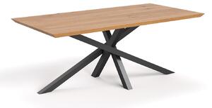 Stół Slant z litego drewna Buk 140x80 cm