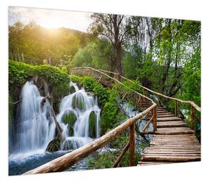 Obraz - Jeziora Plitwickie (70x50 cm)