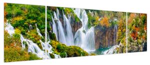 Obraz - Park Narodowy Jezior Plitwickich (170x50 cm)