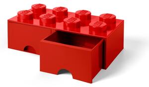 Czerwony pojemnik z 2 szufladami LEGO®