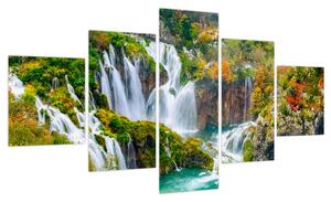 Obraz - Park Narodowy Jezior Plitwickich (125x70 cm)