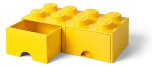Żółty pojemnik z 2 szufladami LEGO®
