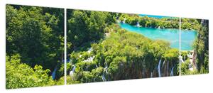 Obraz - Wodospady (170x50 cm)