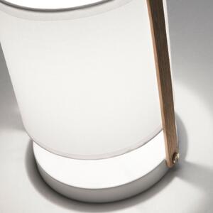 Biała lampa stołowa Kave Home Zayla