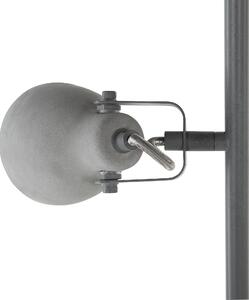 Lampa podłogowa stojąca regulowana styl industrialny betonowa szara Mistago Beliani
