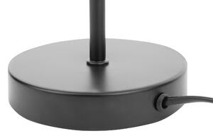 Minimalistyczna lampa stołowa biurowa metalowa 39 cm czarna Flint Beliani