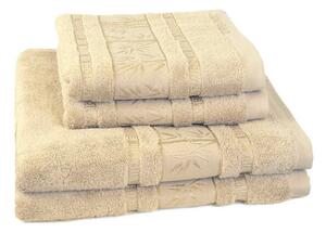 Forbyt, Ręczik lub ręcznik kąpielowy, New Bambus line, beżowy 50 x 95 cm