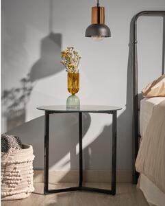 Czarny stolik Kave Home Marae, ⌀ 50 cm