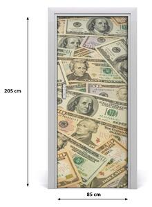 Naklejka fototapeta na drzwi Banknoty dolarów