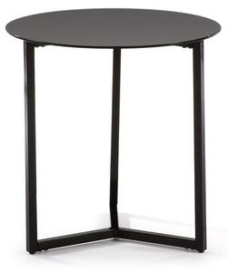 Czarny stolik Kave Home Marae, ⌀ 50 cm
