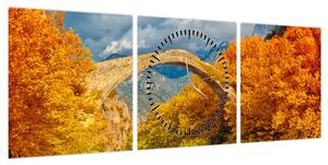 Obraz - Most Konitsa (z zegarem) (90x30 cm)