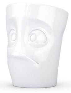 Biały bezradny porcelanowy kubek z uchem 58products