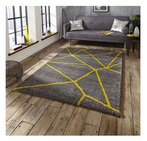 Szaro-żółty dywan Think Rugs Royal Nomadic Grey & Yellow, 120x170 cm