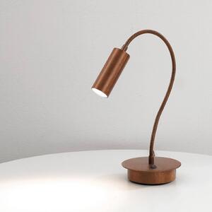 Cremasco Lampa stołowa 7538, ciemne drewno, salon / jadalnia, mosiądz, nowoczesny