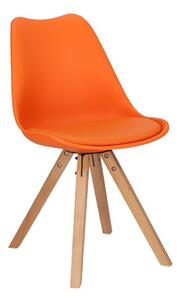 Krzesło Norden Star Square PP pomarańczowy
