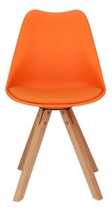 Krzesło Norden Star Square PP pomarańczowy