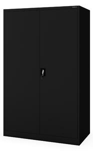Szafa biurowa metalowa czarna JAN II D600 1150 x 1850 x 600 mm