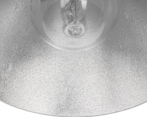 Lampa ścienna z lekkiego metalu biało-srebrna industrialna nowoczesna Mersey III Beliani