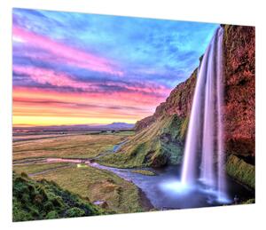 Obraz - Wodospad Seljalandsfoss (70x50 cm)