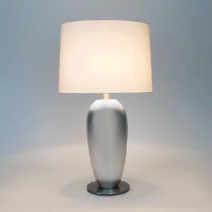 Holländer Lampa stołowa LAMBDA OVAL, chromowy / srebrny, salon / jadalnia, ceramika