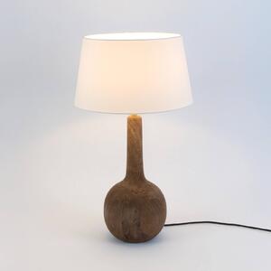 Holländer Lampa stołowa VEZZANA, ciemne drewno, salon / jadalnia, drewno