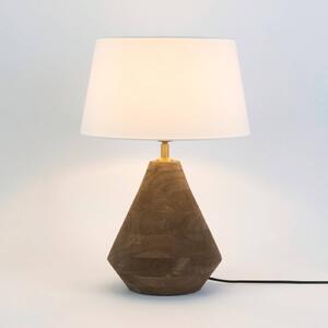 Holländer Lampa stołowa CAPANNE, ciemne drewno, salon / jadalnia, drewno