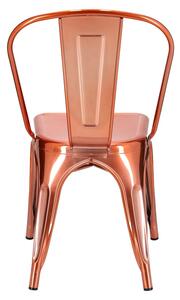 Krzesło Paris miedziane inspirowane Tolix