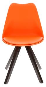 Krzesło Norden Star Square black PP pomarańczowy