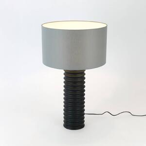 Holländer Lampa stołowa BENEDETTO, czarny, salon / jadalnia, drewno