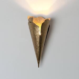 Holländer Kinkiet oświetlający ścianę GINGKO QUATTRO, możliwość ściemniania, mosiężny / złoty, salon / jadalnia, metal