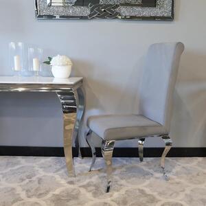 Krzesło glamour Premier Grey - nowoczesne krzesła tapicerowane