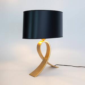 Holländer Lampa stołowa CICLO OVAL, czarny, salon / jadalnia, metal, nowoczesny