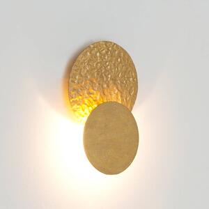 Holländer Kinkiet CORONARE, możliwość ściemniania, mosiężny / złoty, salon / jadalnia, metal, nowoczesny