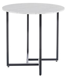 Okrągły stół jadalniany ALTO II 80 cm, dekor biały marmur