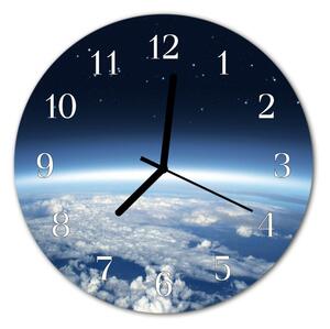 Zegar ścienny okrągły Wszechświat Ziemia